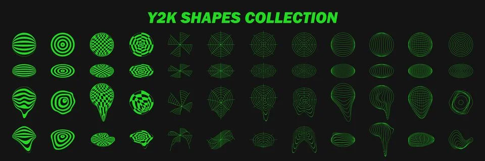 Abstract wireframes, cyberpunk elements and perspective green grids on a sp.. Stock Illustration