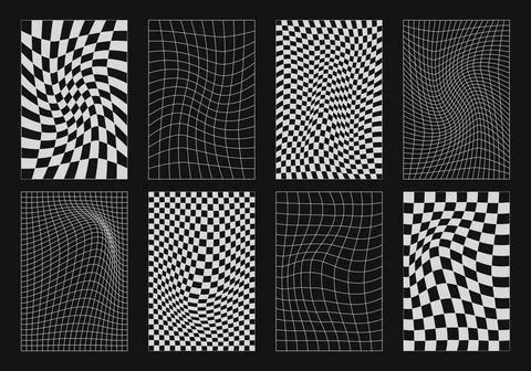 Abstract wireframes, cyberpunk elements and perspective white grids or sphe.. Stock Illustration