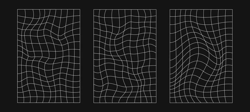 Abstract wireframes, cyberpunk elements and perspective white grids or sphe.. 스톡 일러스트