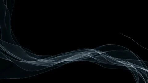 Abstract wispy waves flowing, loop Video stock 8646683
