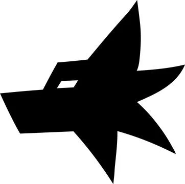 Abstract wolf icon Stock Illustration