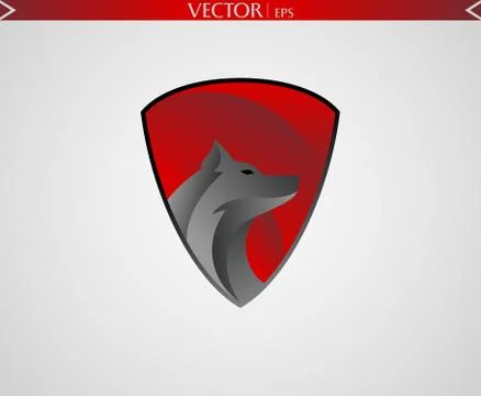 Abstract Wolf Logo Stock-Illustration