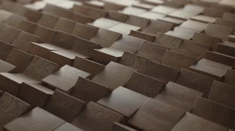 Abstract Wood Cubes Turn, 3d Animation 4k Vidéo 68348396