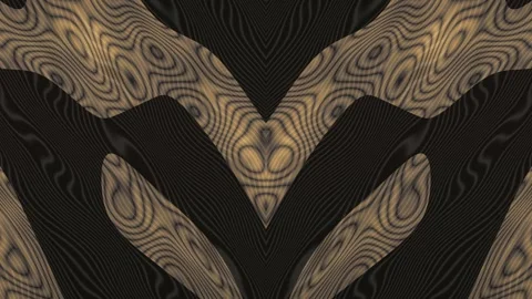Abstract Wood Texture Animation with Symmetrical Wave Patterns Stock Footage 345652022