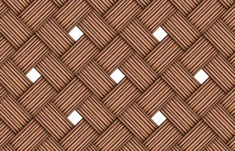 Abstract wooden wicker pattern, blocks wall logs, texture canvas solid with w Stock Illustration