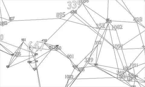 Abstract word cloud Outline Stock Illustration