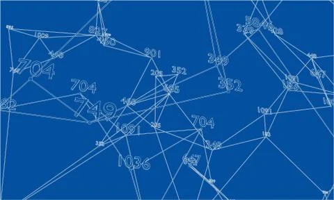 Abstract word cloud Outline Stock Illustration