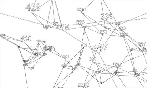 Abstract word cloud Outline. Vector Stock Illustration