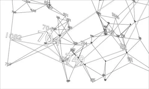 Abstract word cloud Outline. Vector 스톡 일러스트