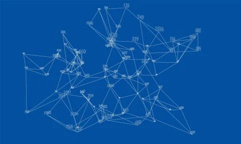 Abstract word cloud Outline. Vector Illustrazione stock