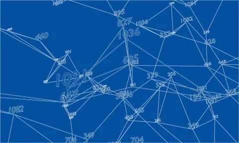 Abstract word cloud Outline. Vector Illustration