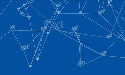 Abstract word cloud Outline. Vector Stock Illustration