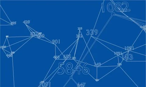 Abstract word cloud Outline. Vector Ilustração Stock