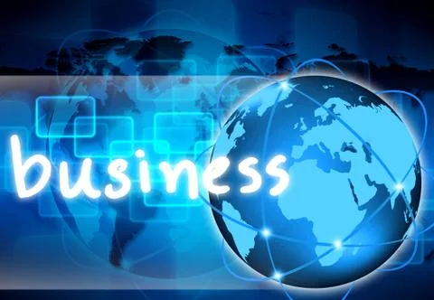 Abstract the world business 库存插图