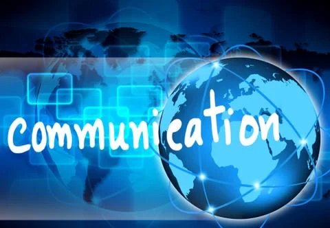 Abstract the world communication 库存插图