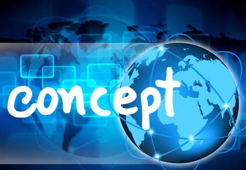 Abstract the world concept 库存插图