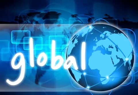 Abstract the world global 库存插图