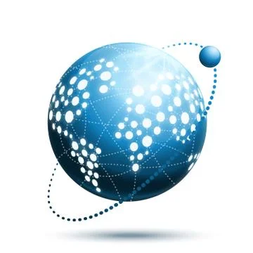 Abstract world icon Stock Illustration