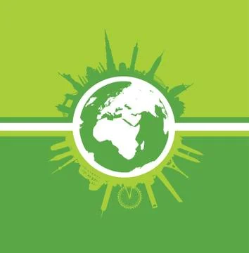 Abstract world landmarks Stock-Illustration