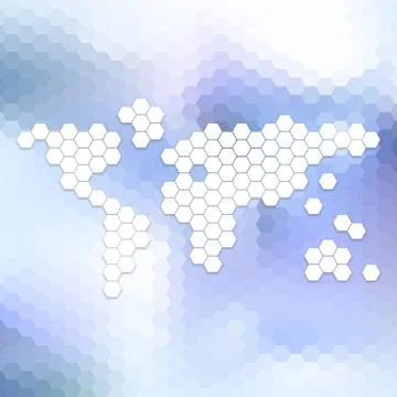 Abstract world map, abstract template vector 스톡 일러스트