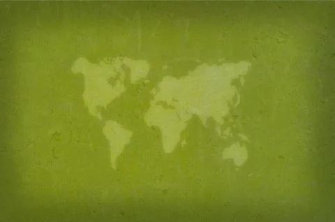 Abstract world map with earth globes Stock Illustration