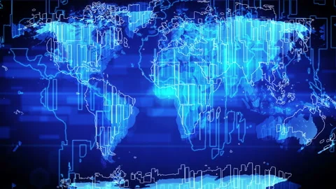 Abstract world map. Ideal for broadcast background. Stock Footage 85625721