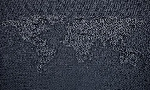 Abstract world map Stock Illustration