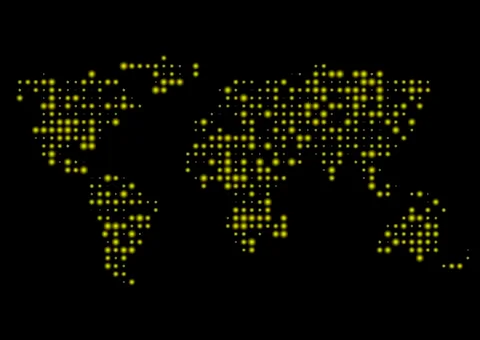 Abstract World map Stock Illustration