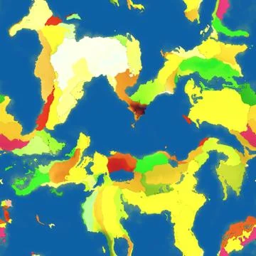 Abstract world map seamless generated texture Stock Illustration