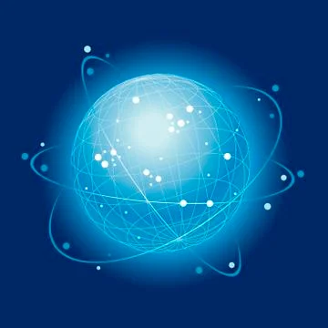 Abstract world network vector design Stock Illustration