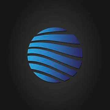 Abstract world shape vector design Stock Illustration