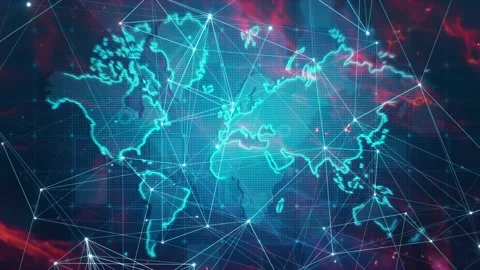 Abstract world technology background Stock Footage 149892797