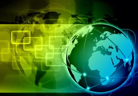 Abstract the world technology Illustrazione stock