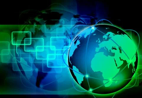 Abstract the world technology Stock Illustration