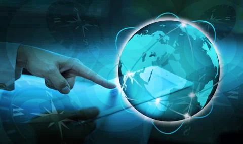Abstract the world technology Stock Photos