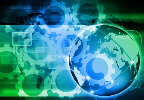 Abstract the world technology Stock Photos
