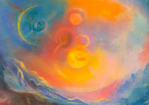 Abstract worlds Stock Illustration