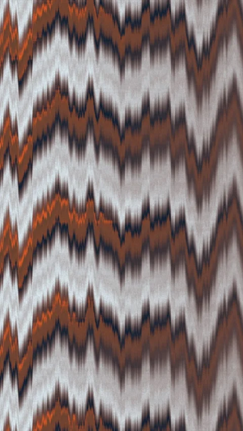 Abstract Woven Fabric Texture with Zigzag Pattern &amp; Warm Tones Stock Footage 327207747