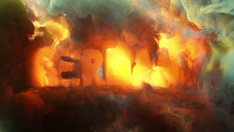 Abstract writing using thick smoke "Germany" Stock Footage 306184551