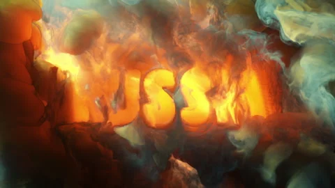 Abstract writing using thick smoke "Russia" Video stock 306184779