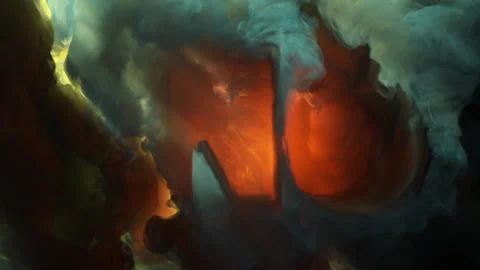 Abstract writing using thick smoke "no" Stock Footage 306185114