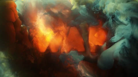 Abstract writing using thick smoke "war" Stock Footage 306185133