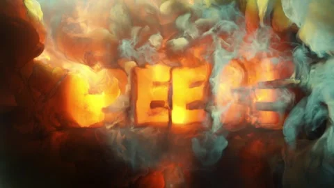 Abstract writing using thick smoke "Greece" Stock Footage 306185521