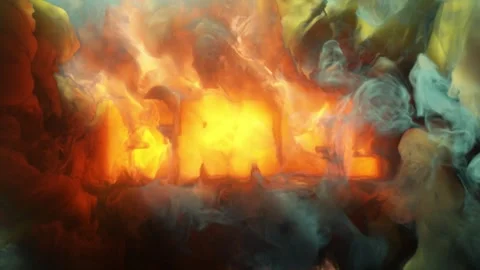 Abstract writing using thick smoke "Israel" Stock Footage 306185729