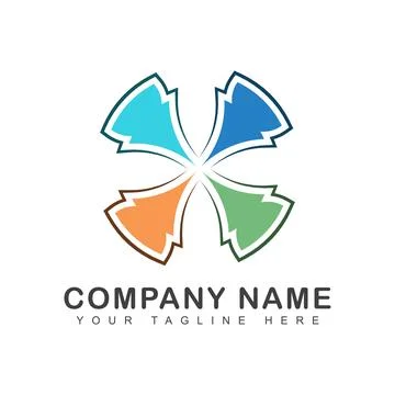 Abstract X Letter Logo Illustrazione stock