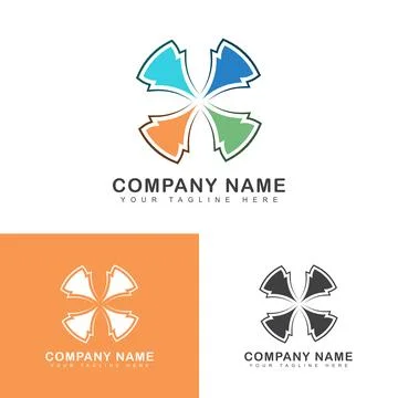 Abstract X Letter Logo Stock Illustration