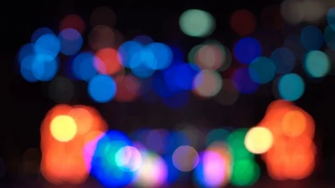 Abstract xmass tree lights of focus Stock Footage 70910973