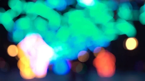 Abstract xmass tree lights of focus 库存影片 70911628