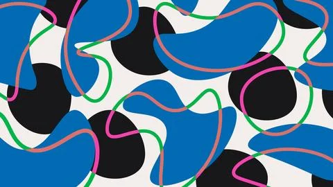 Abstract y2k background with risograph effect. Modern minimalist design of Stock Illustration