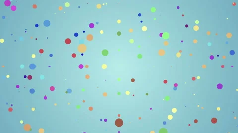 Abstract yelllow background with flying dots Vídeo Stock 49069677